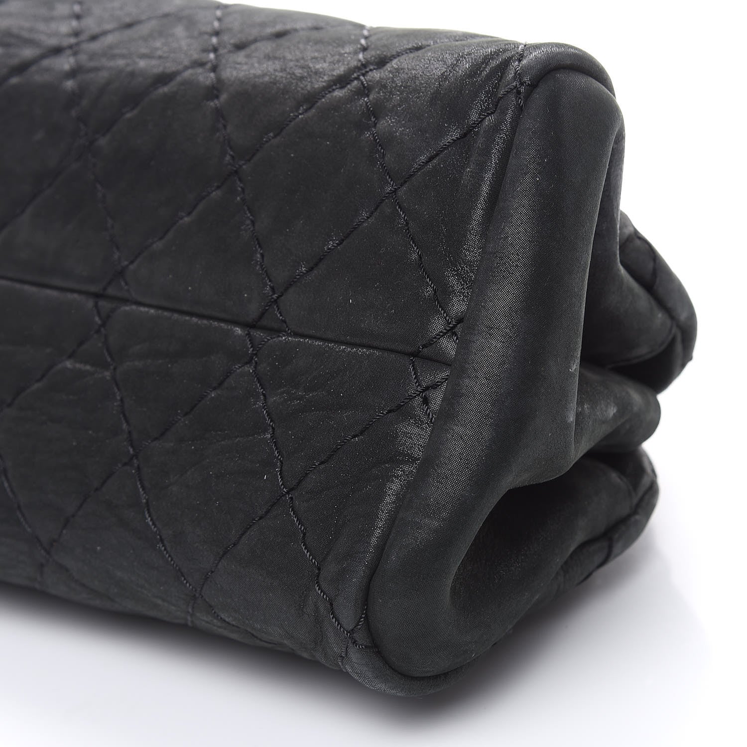 Chanel Iridescent Calfskin Medium Just Mademoiselle Bowler Black 11 of 11