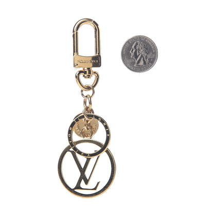 Louis Vuitton LV Circle Bag Charm Key Holder Gold 2 of 2