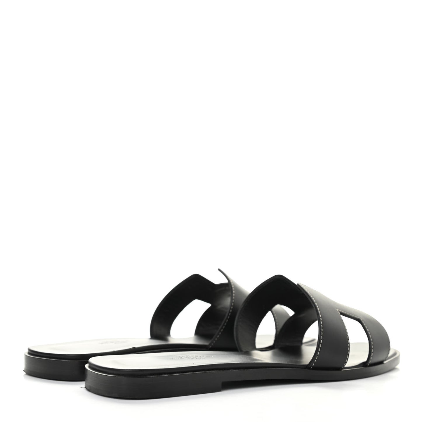 Box Calfskin Oran Sandals 39.5 Black