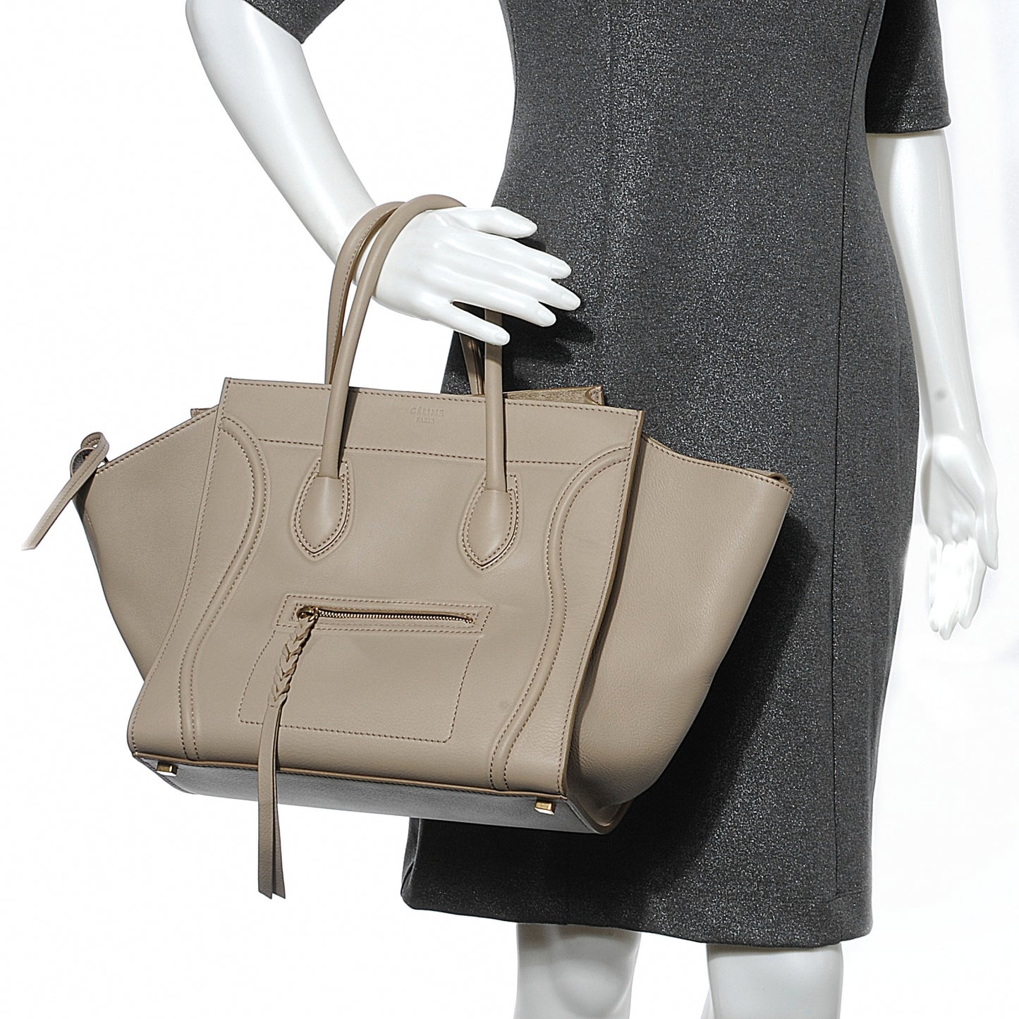 Smooth Calfskin Phantom Luggage Taupe