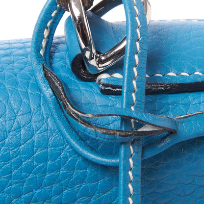 Hermes Togo Kelly Retourne 32 Blue Jean 32 of 32