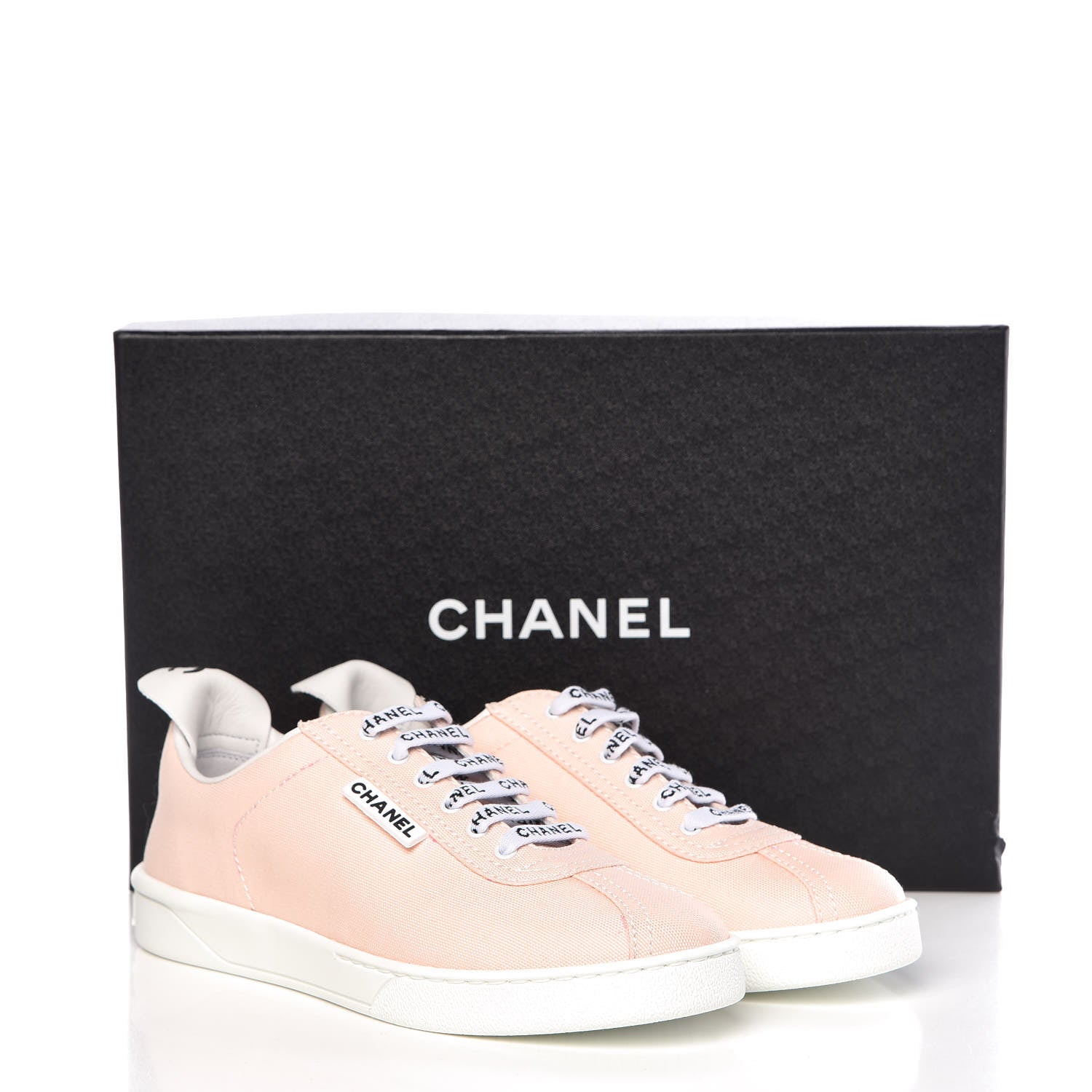 Chanel Canvas Womens Sneakers 37 Light Pink 10 of 10