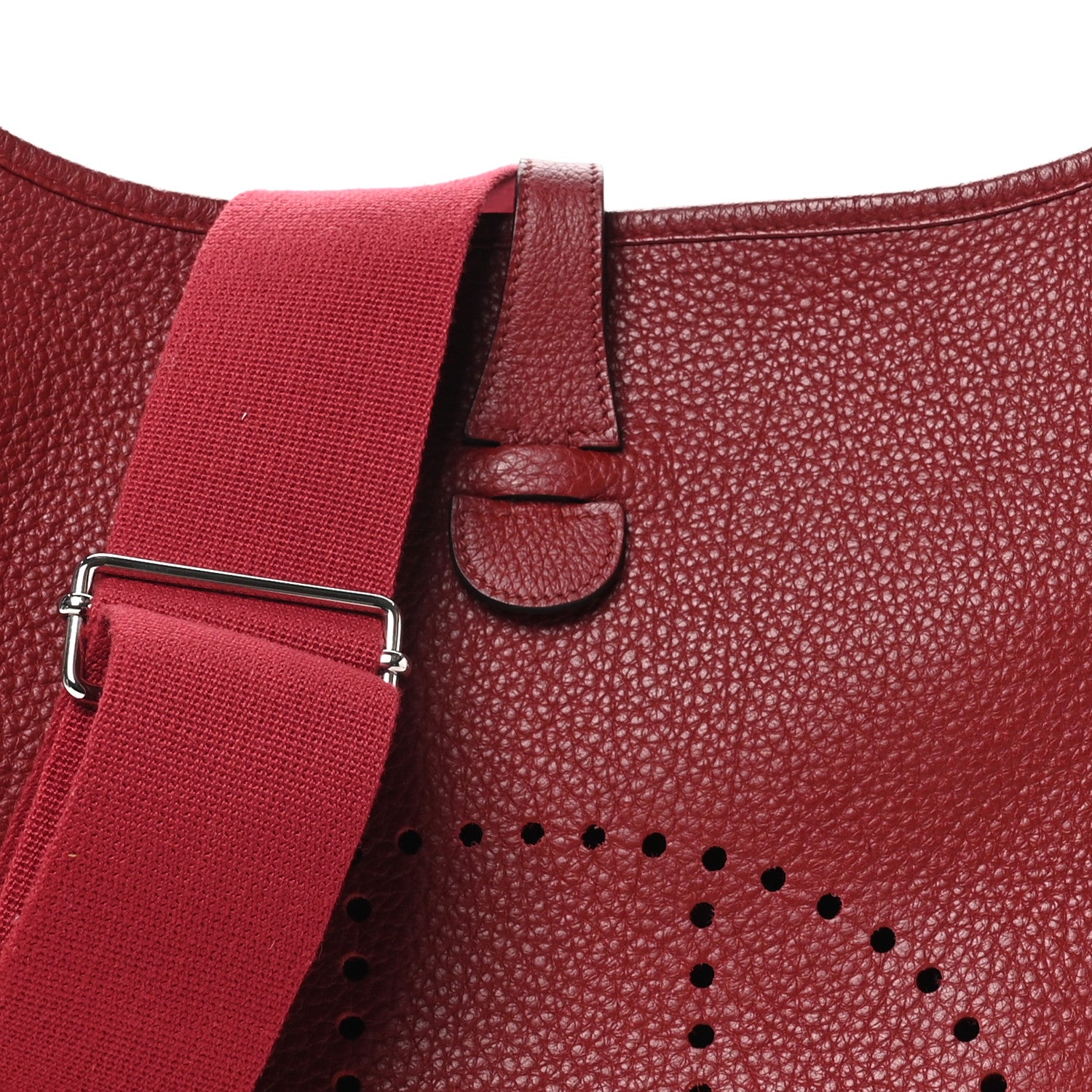 Hermes Taurillon Clemence Evelyne III PM Rubis 8 of 10