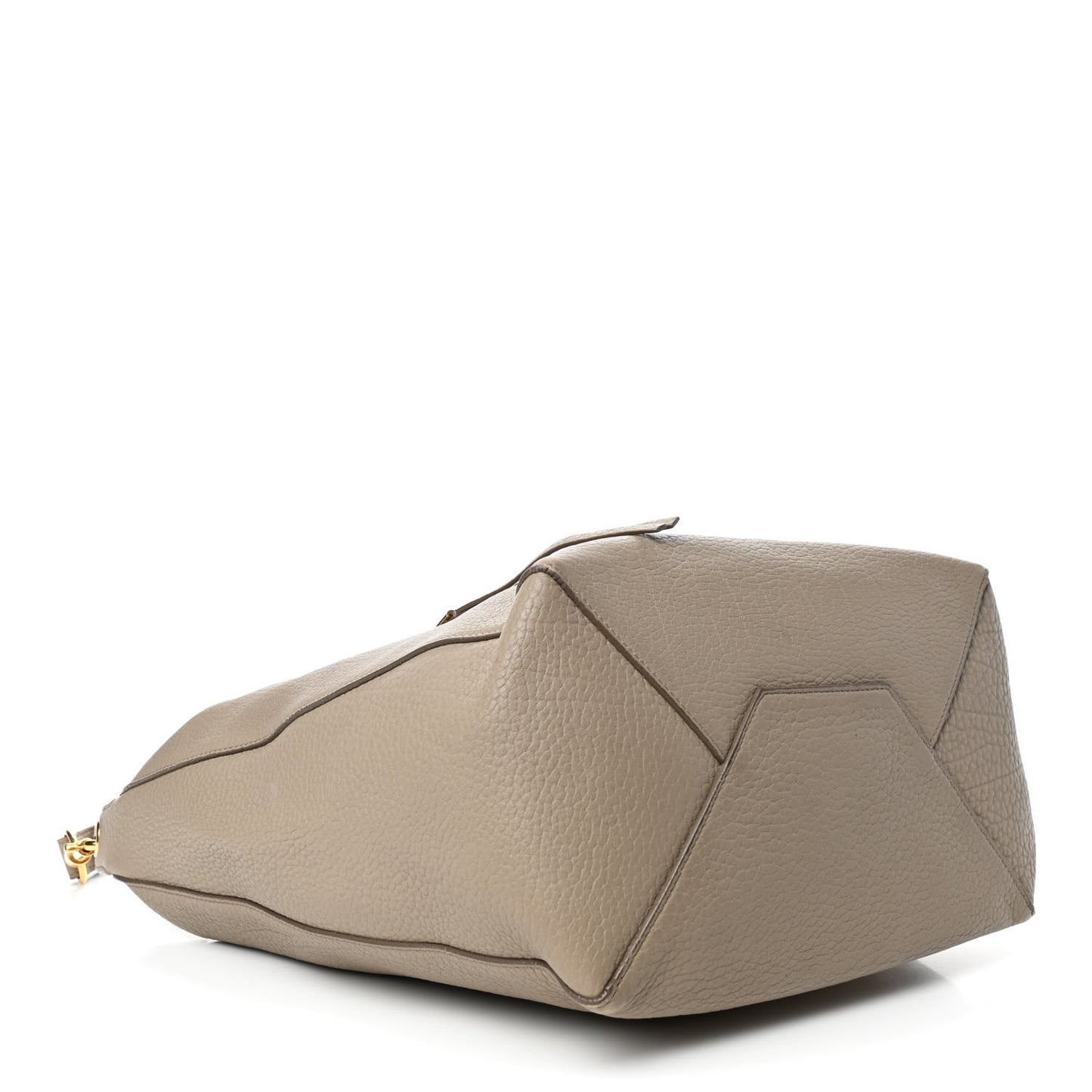 Crisp Calfskin Medium Zipped Hobo Dune