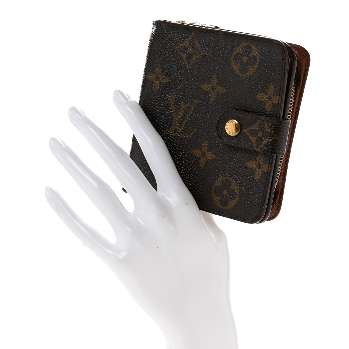 Monogram Compact Zippe Zipped Wallet