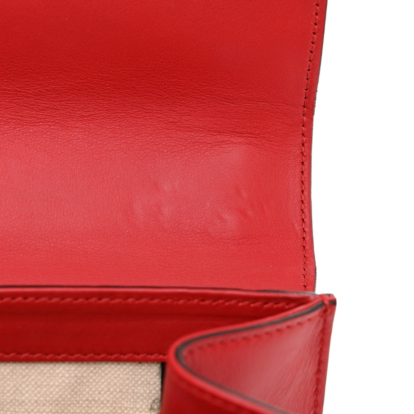 Calfskin Peony Small Chain Shoulder Bag Hibiscus Red