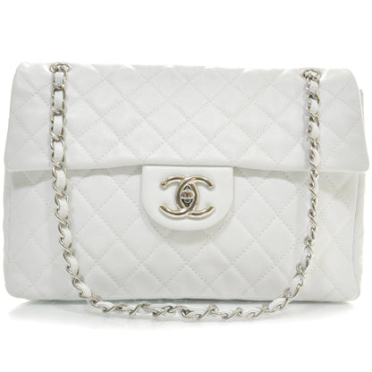 Chanel Washed Caviar Maxi Flap White 3 of 12