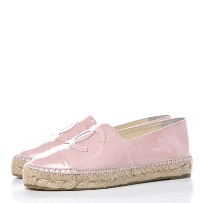 Chanel Patent CC Espadrilles 36 Pink 2 of 12
