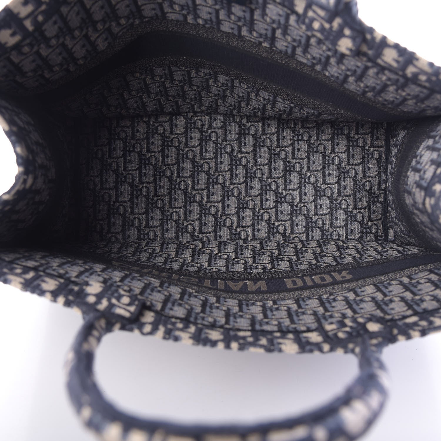 Christian Dior Oblique Book Tote Blue Multicolor 5 of 10