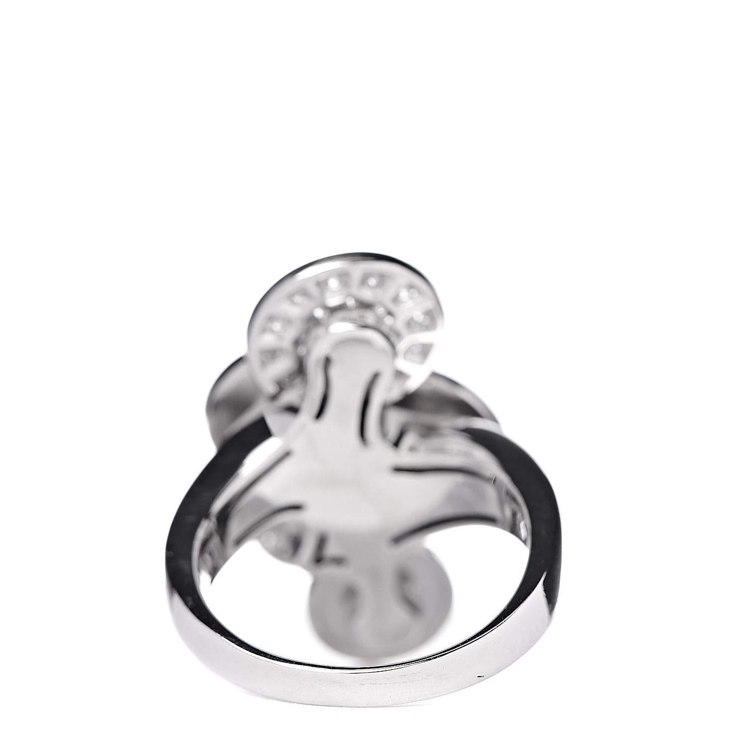 Bulgari 18K White Gold Diamond Cicladi Ring 50 5.25 4 of 6