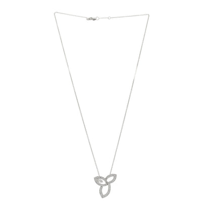 Harry Winston Platinum Diamond Lily Cluster Pendant Necklace 3 of 6