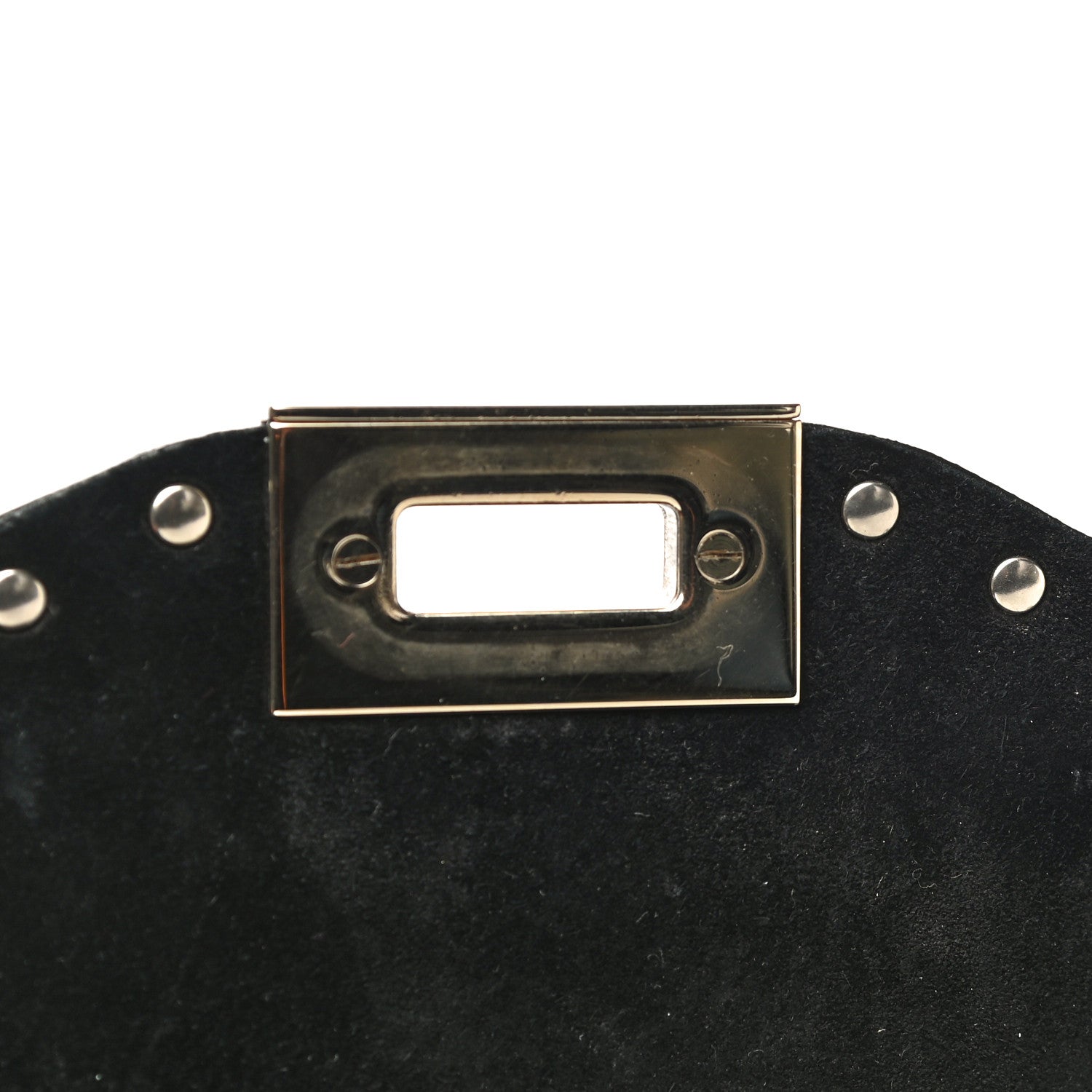 Valentino Garavani Pebbled Calfskin Medium Rockstud Flip Lock Crossbody Bag Black 14 of 17