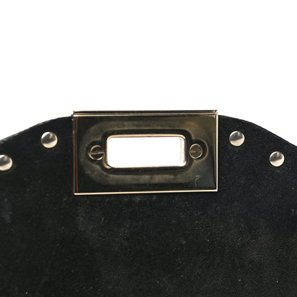 Valentino Garavani Pebbled Calfskin Medium Rockstud Flip Lock Crossbody Bag Black 14 of 17