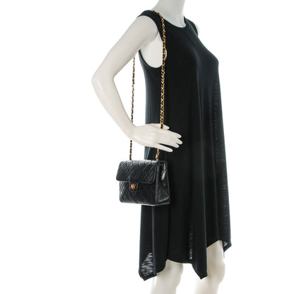 Chanel Lambskin Quilted Mini Square Flap Black 2 of 9