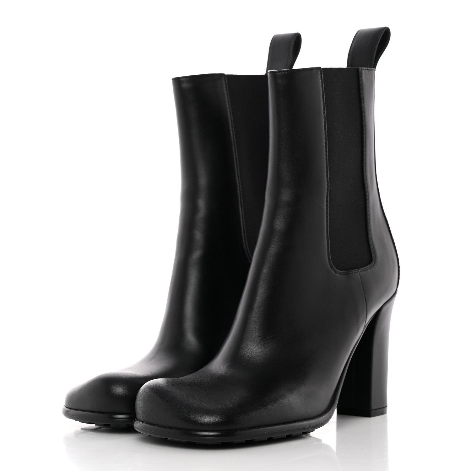 Bottega Veneta Calfskin Storm Chelsea Boots 38.5 Black 3 of 15