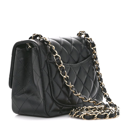 Chanel Lambskin Quilted Mini Square Flap Black 3 of 13