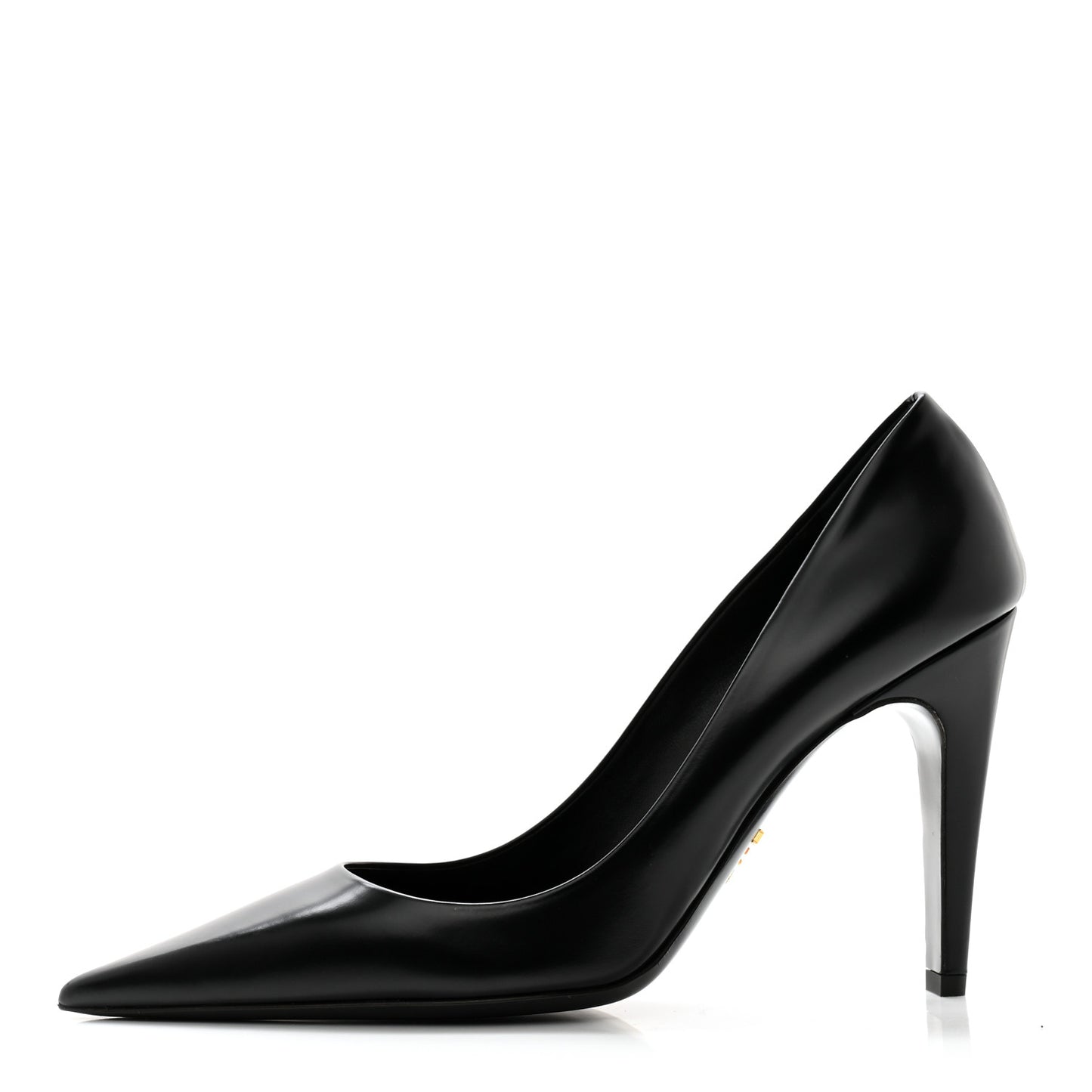 Spazzolato Pointed Toe Pumps 38 Black