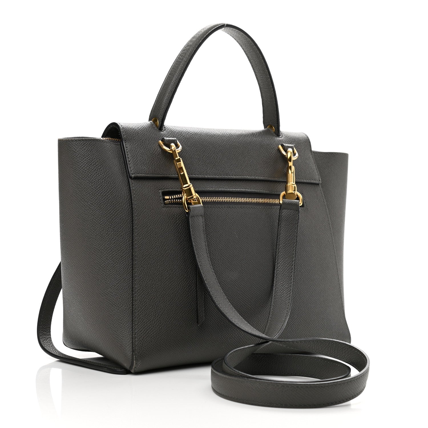 Celine Grained Calfskin Micro Belt Bag Grey 3 of 19