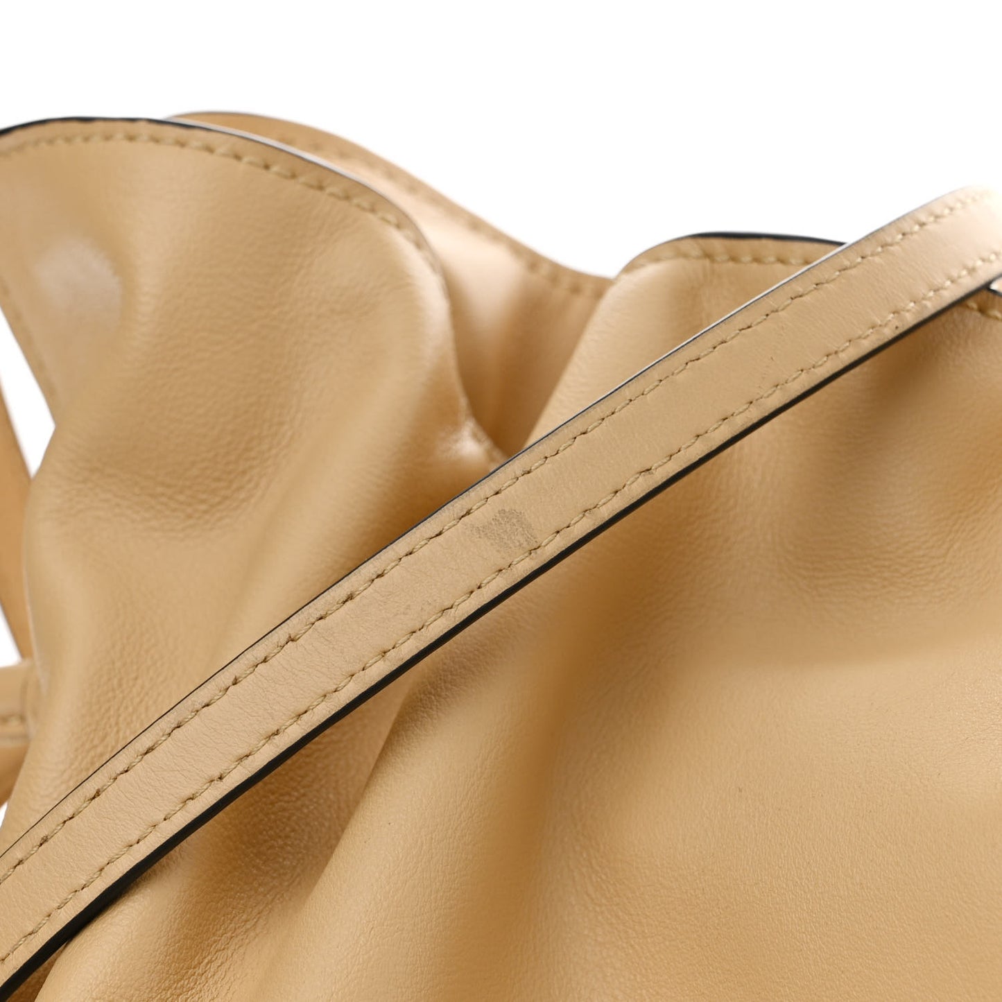 Nappa Flamenco Knot Clutch Dark Butter