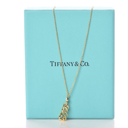 Tiffany 18K Yellow Gold Diamond Paloma Picasso Venezia Luce Pendant Necklace 6 of 6