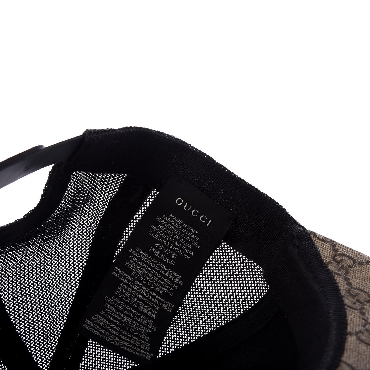 GG Supreme Monogram Bosco Patch Baseball Hat 56 Beige Malva