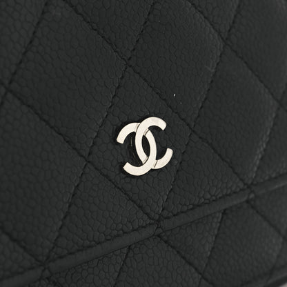 Chanel Caviar Quilted Wallet On Chain WOC Black 13 of 15