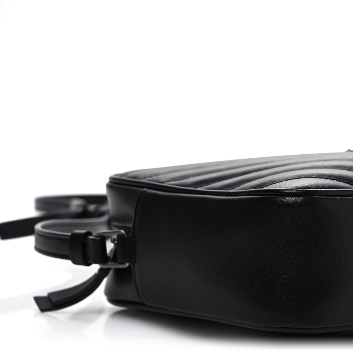 Calfskin Matelasse Monogram Lou Camera Bag Black