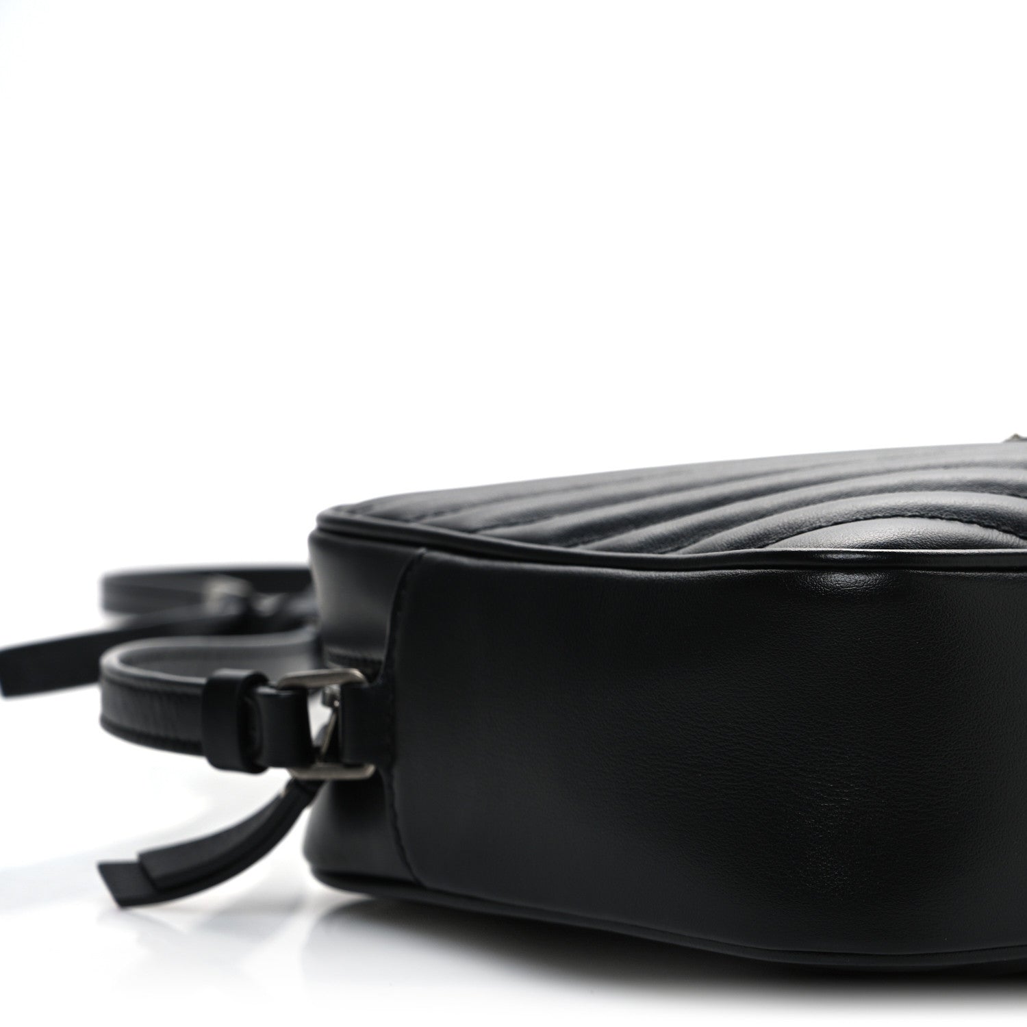 Saint Laurent Calfskin Matelasse Monogram Lou Camera Bag Black 9 of 11