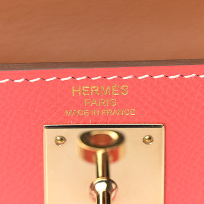 Hermes Epsom Candy Kelly Retourne 28 Rose Jaipur Gold 18 of 41