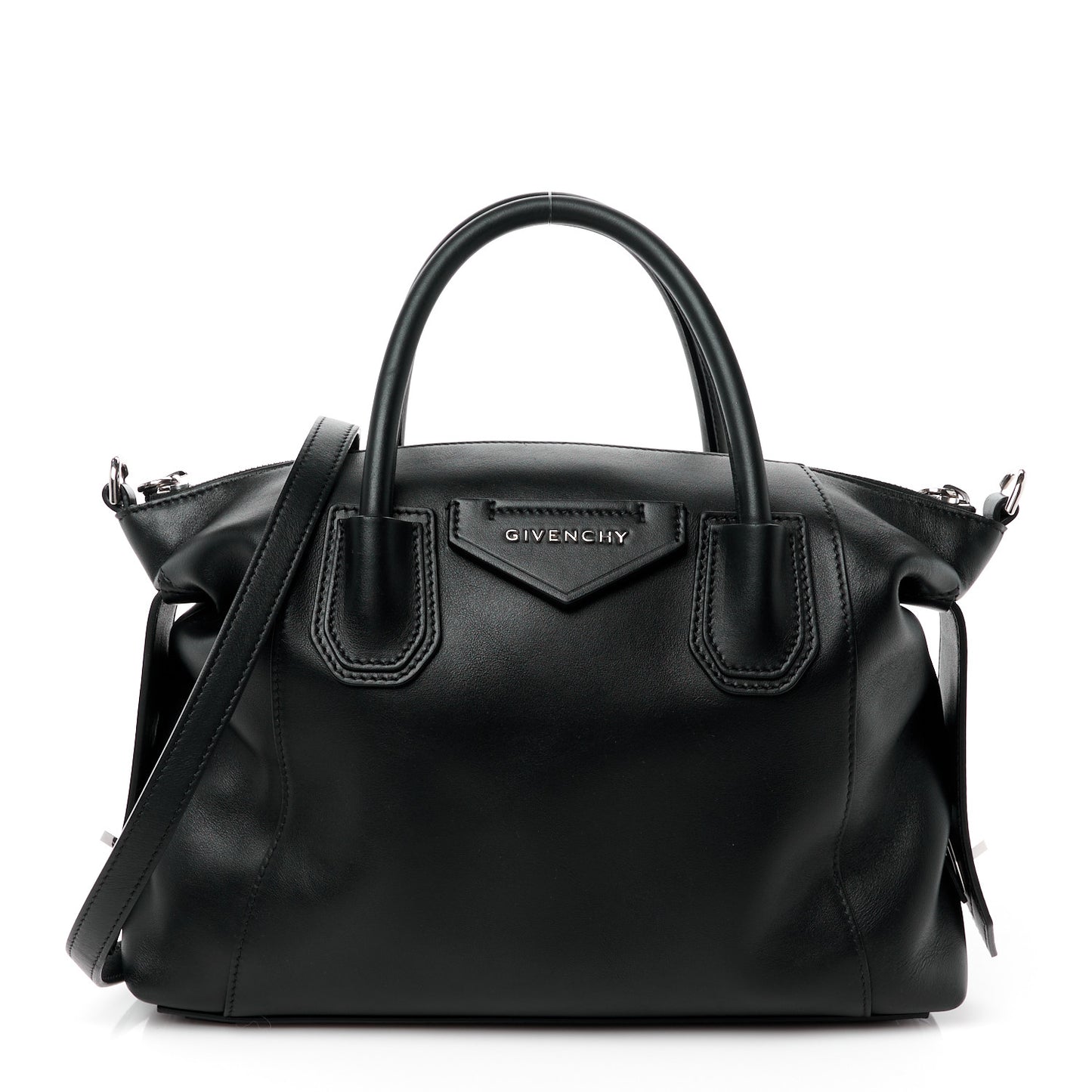 Smooth Calfskin Small Soft Antigona Black