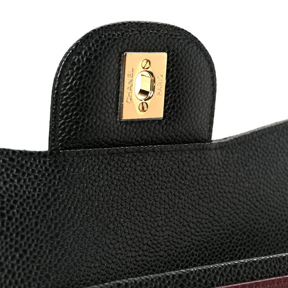 Chanel Caviar Quilted Jumbo Double Flap Black 7 of 11