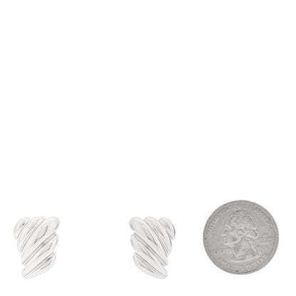 Anita Ko 18K White Gold Croissant Earrings 2 of 5