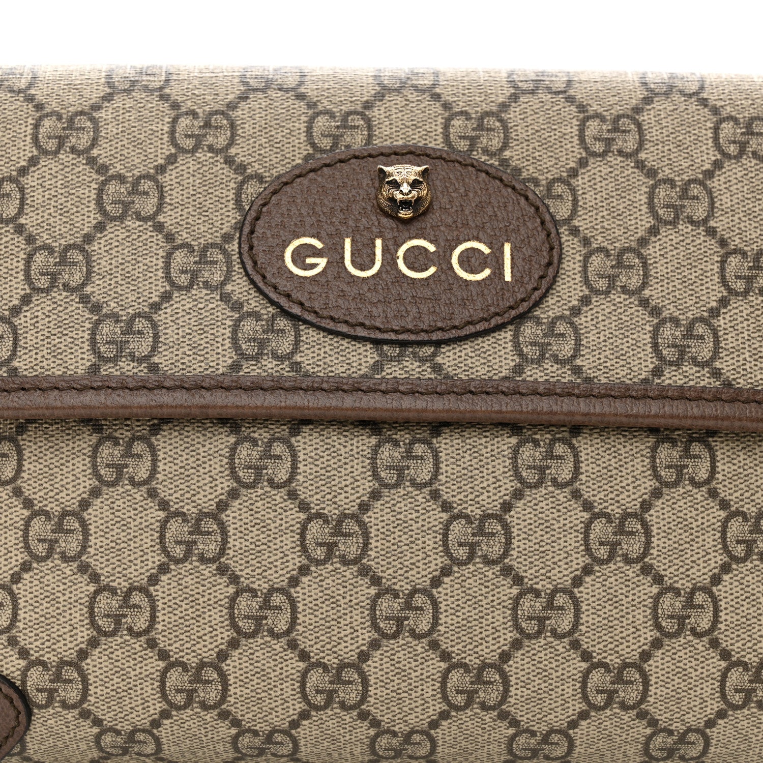 Gucci GG Supreme Monogram Neo Vintage Web Belt Bag Brown 8 of 10