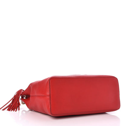 Gucci Pebbled Calfskin Large Soho Hobo Tabasco Red 4 of 8