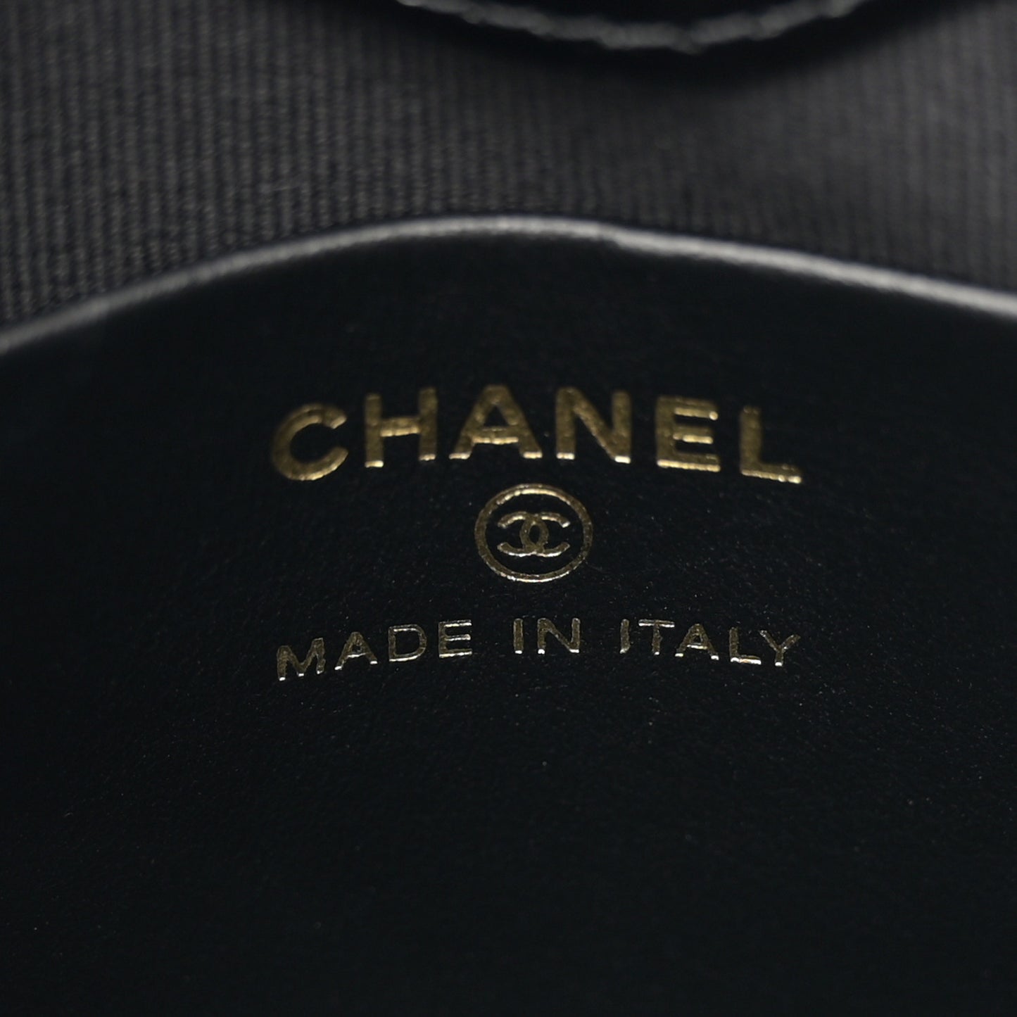 Shiny Crumpled Calfskin Quilted Nano 31 Shopping Bag Black