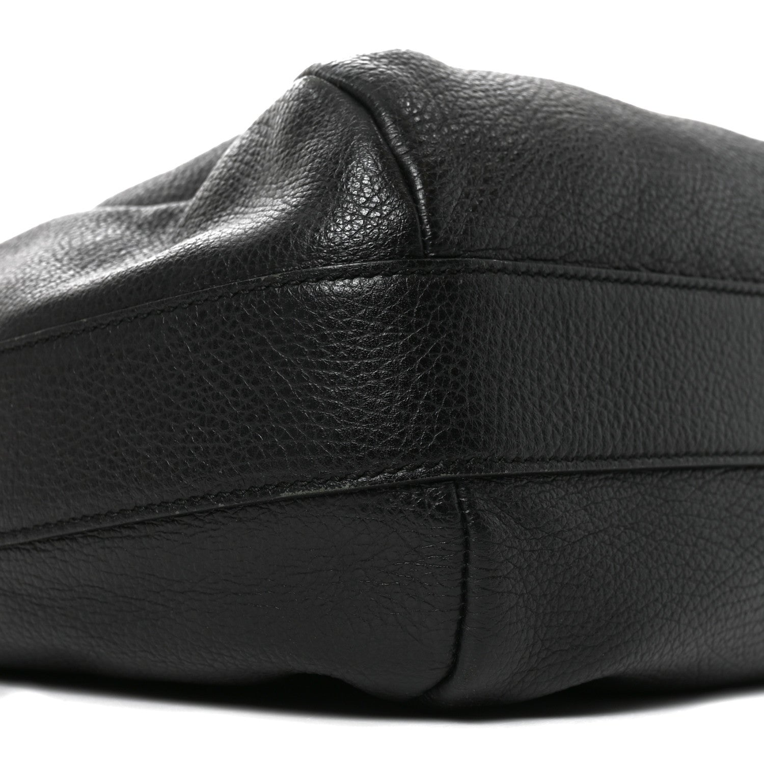 Gucci Grained Calfskin Bamboo Bar Hobo Black 8 of 10