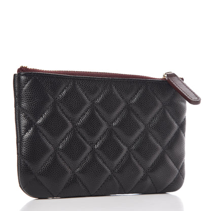 Chanel Caviar Quilted Small Cosmetic Case Black 3 of 8