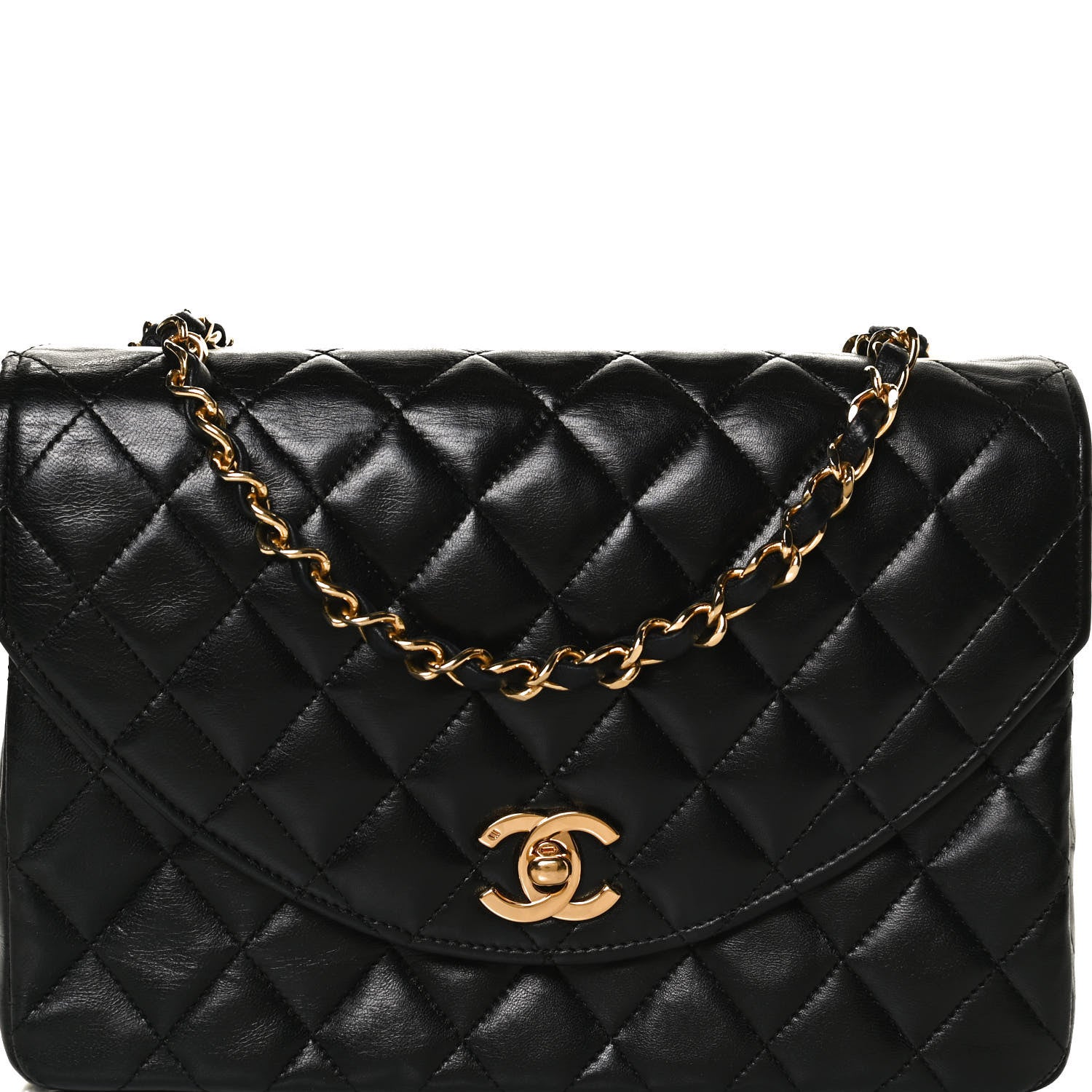 Chanel Lambskin Quilted Small Single Flap Black 7 of 14