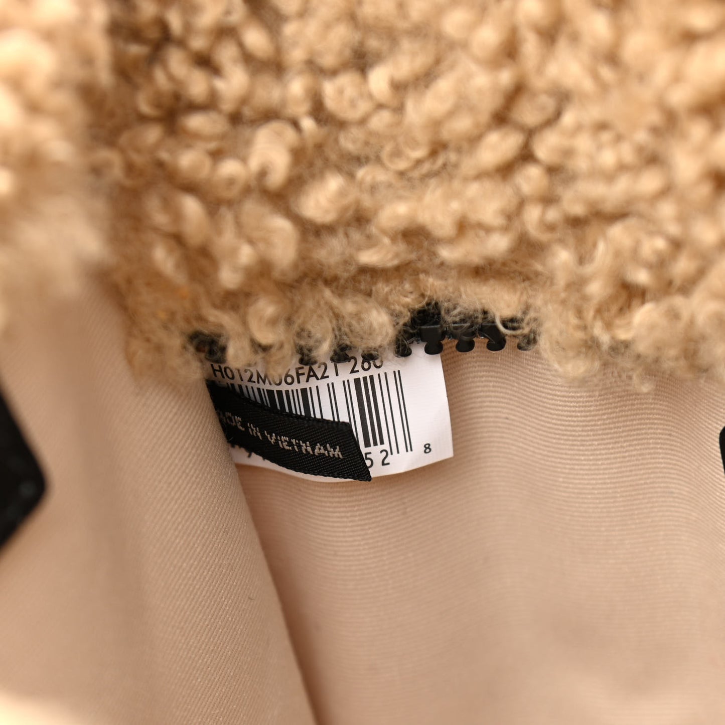 Polyester Cotton Mini The Teddy Traveler Tote Bag Beige