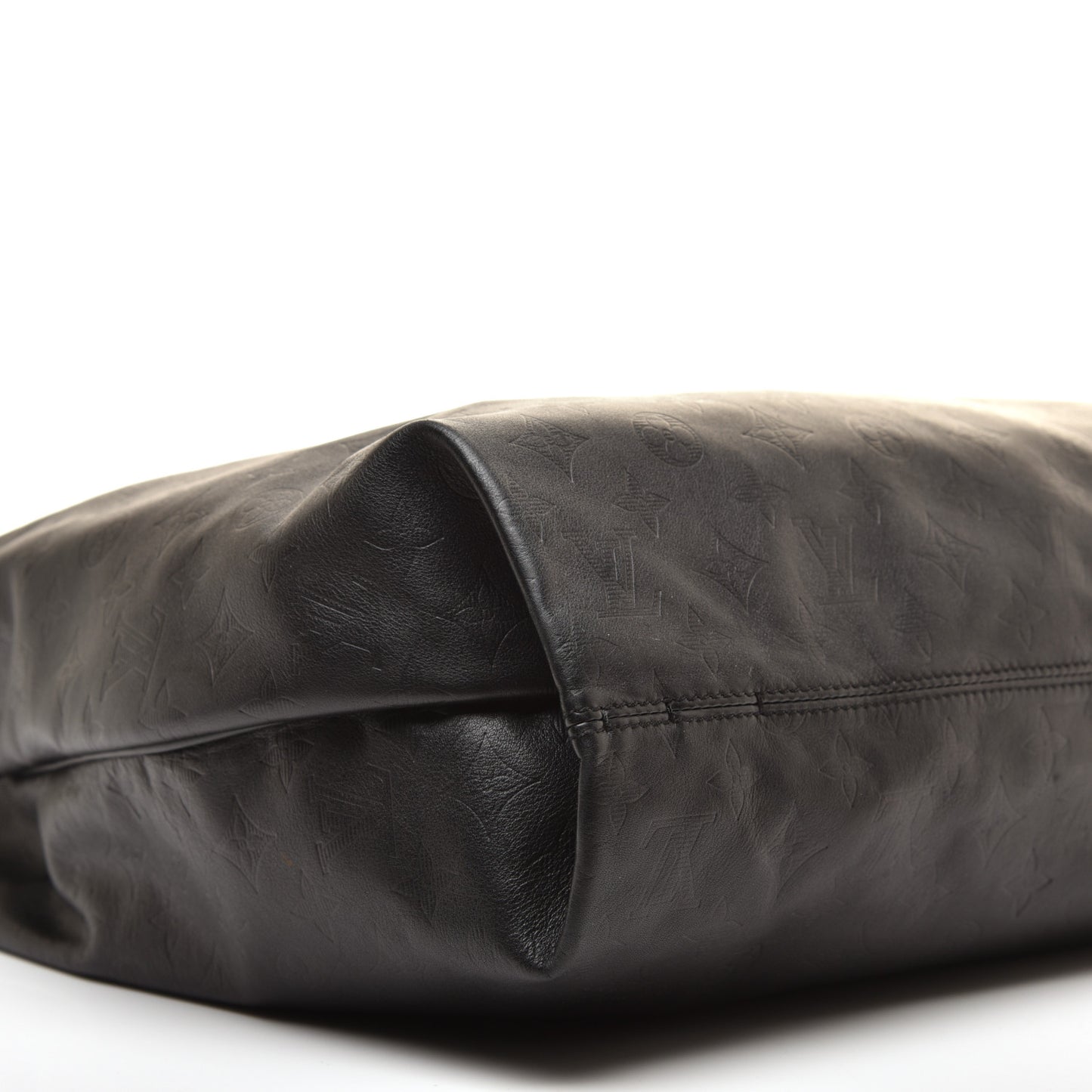 Calfskin Monogram Shadow Tote Black