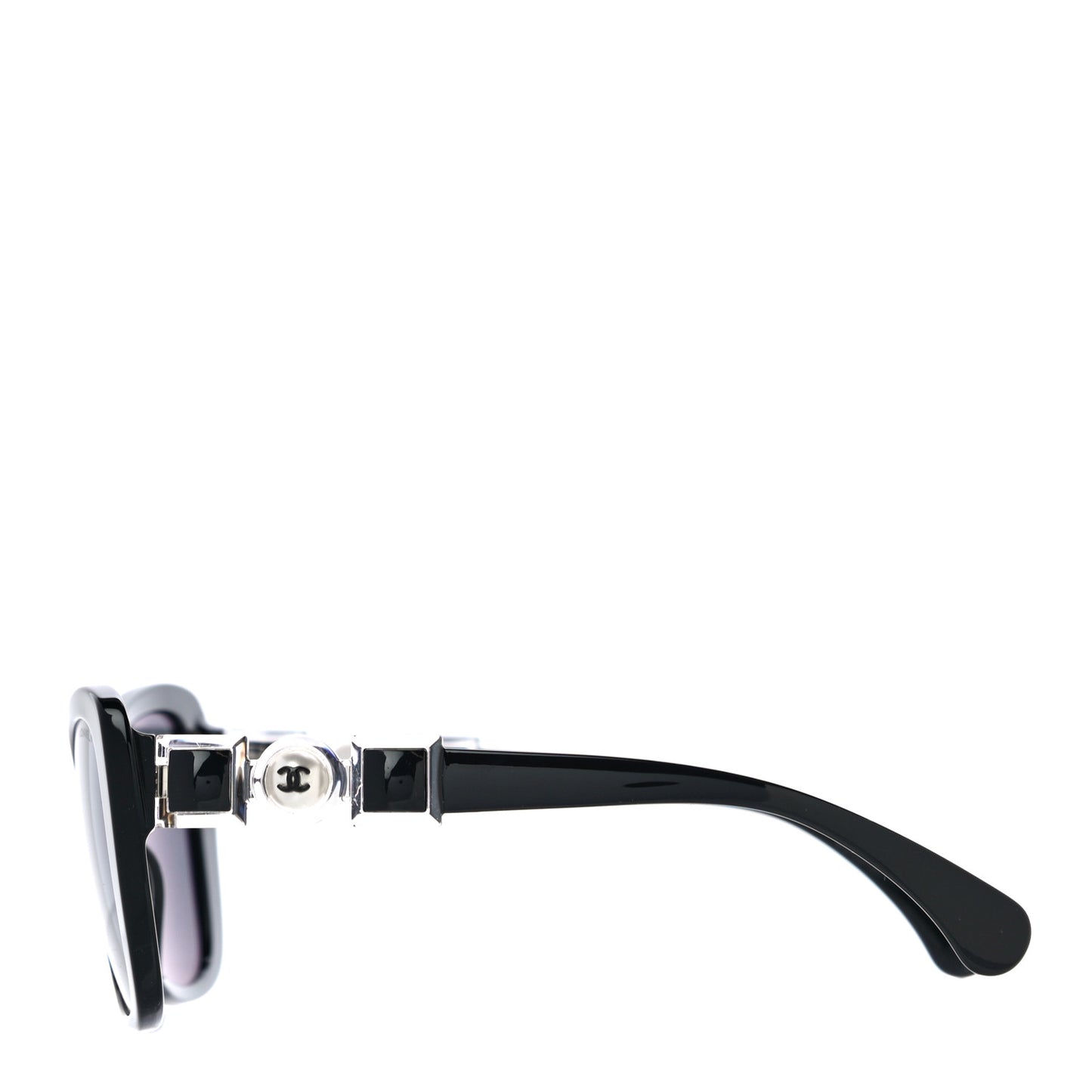 Acetate Pearl Butterfly Sunglasses 5445-H Black
