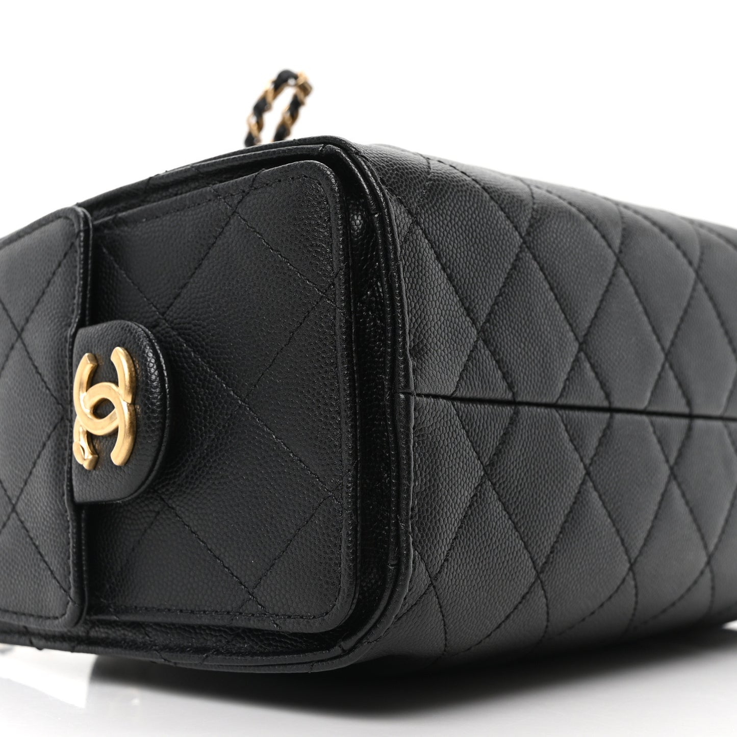 Caviar Quilted Mini Chanel 25 Handbag Black
