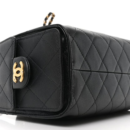 Chanel Caviar Quilted Mini Chanel 25 Handbag Black 9 of 10
