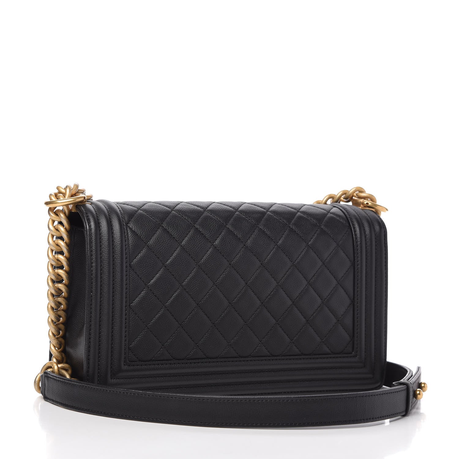 Chanel Caviar Quilted Medium Boy Flap Black 3 of 11