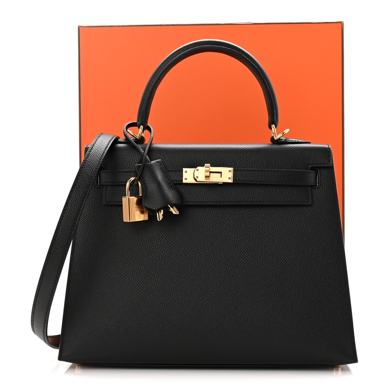 Hermes Epsom Kelly Sellier 25 Black 11 of 11
