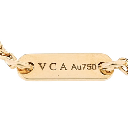 Van Cleef & Arpels 18K Yellow Gold Diamond Mini Frivole Bracelet 4 of 5