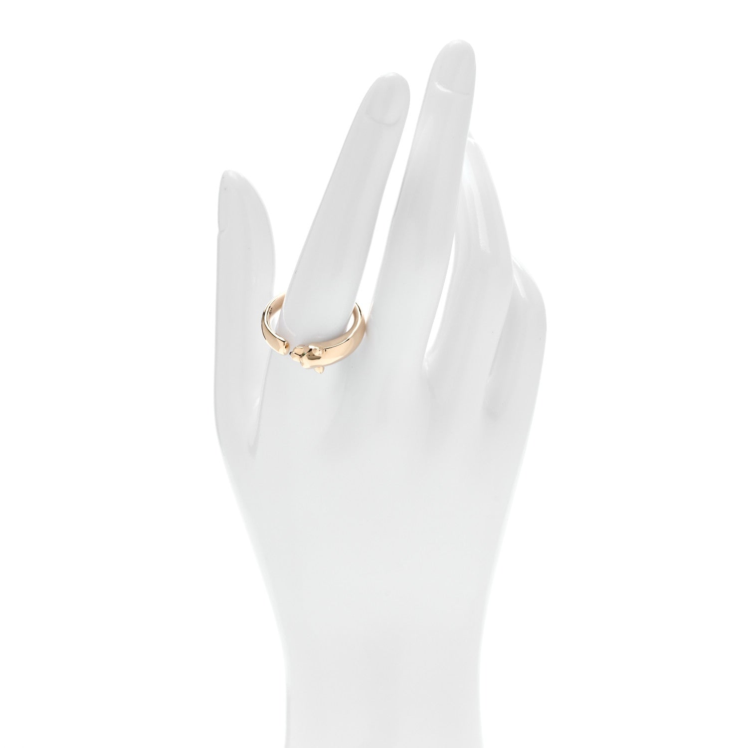 Cartier 18K Yellow Gold Tsavorite Onyx Panthère De Cartier Ring 62 10 2 of 5