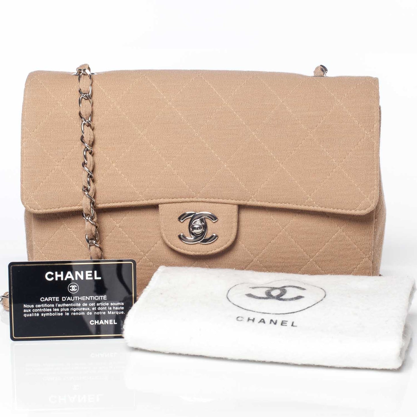 Jersey Medium Flap Beige