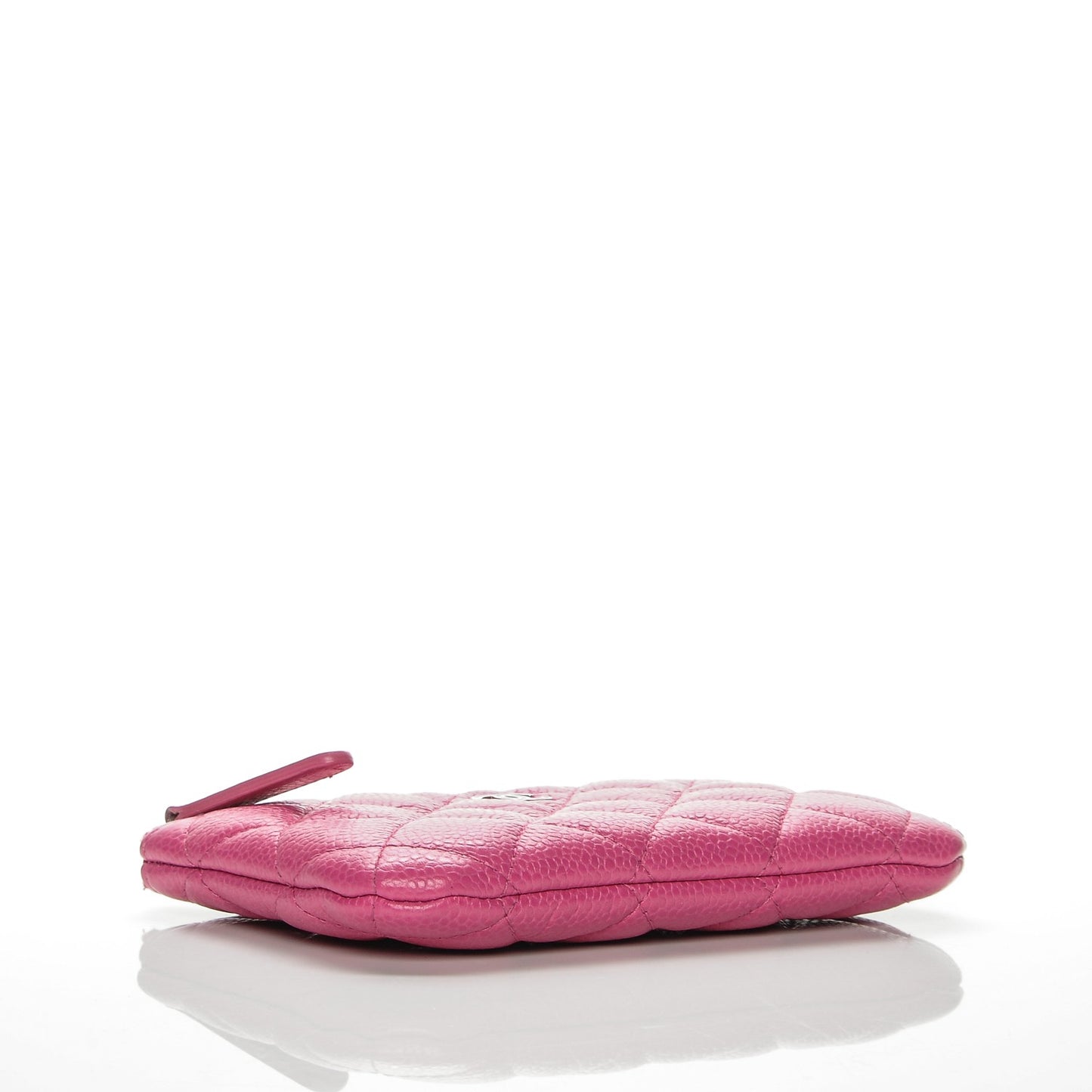 Caviar Quilted Small Cosmetic Case Pink