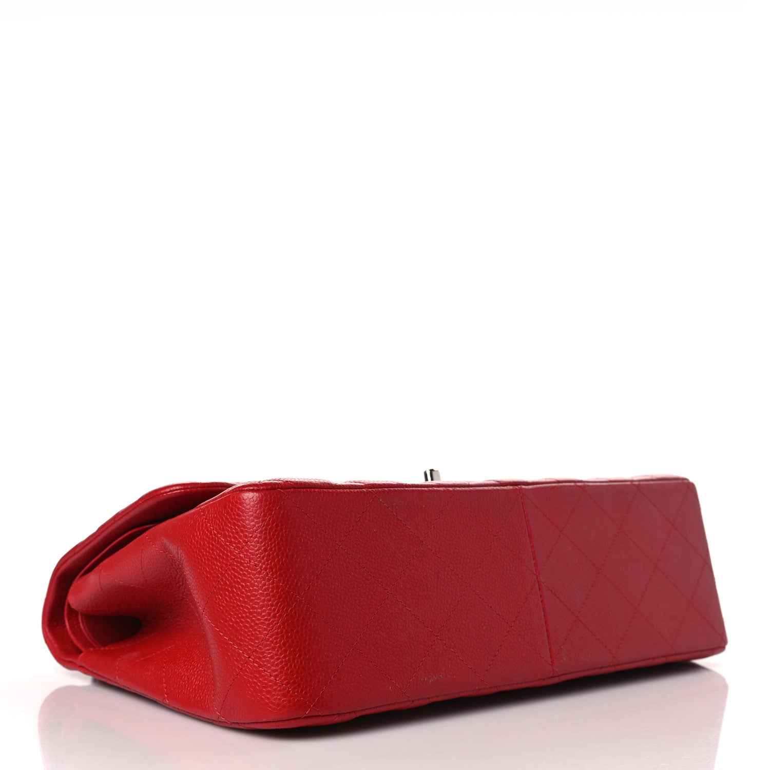 Chanel Caviar Quilted Jumbo Double Flap Red 4 of 9